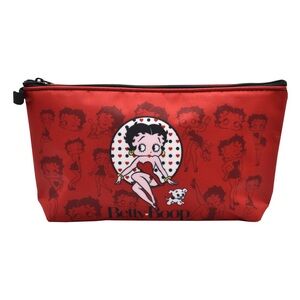 Betty Boop Red Cosmetic Bag makeup 9” x 4 3/4”